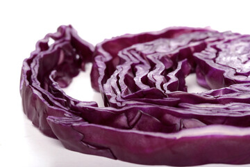 Obraz premium Red cabage on white background