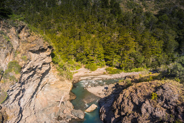 River at Carretera Austral, Patagonia - Chile.