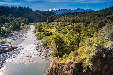 River at Carretera Austral, Patagonia - Chile.