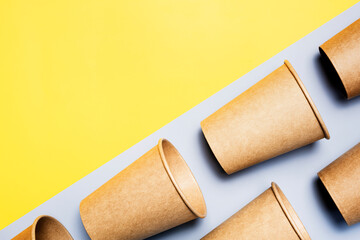 Disposable paper cups pattern.