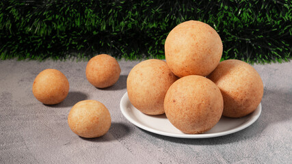 Colombian Christmas buñuelos typical Latin American traditional food for Christmas dinner