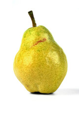 Pears on white background - close-up
