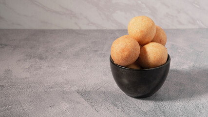 Colombian Christmas buñuelos typical Latin American traditional food for Christmas dinner