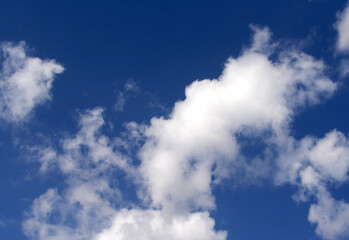 View of clouds on blue sky