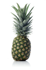 Studio shot of pineapple on white background
