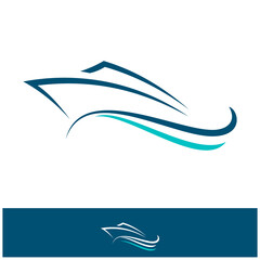 Ship, Cruise and Marine Logo Design Inspiration Vector