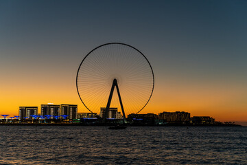 Obraz premium The unfinished world's biggest and tallest Ferris wheel in Dubai