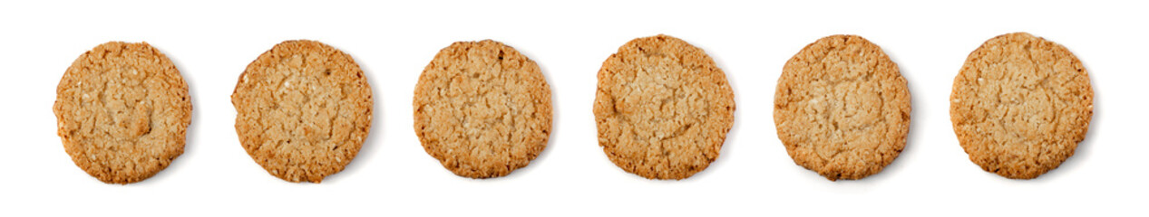 Thin Oatmeal Cookies, Healthy Cereal Crackers with Chocolate