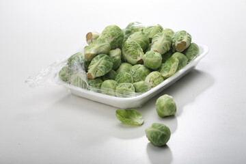 Brussels on white background  - close-up