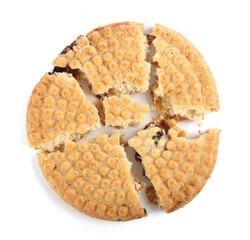 Cookies on white background- studio shot