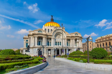 Fototapeta na wymiar Mexico City, Mexico-20 April, 2018: National Art Museum (Museo Nacional de Arte) located in scenic historic center