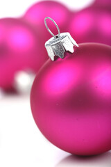 Christmass bauble on white background