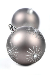 Christmass bauble on white background