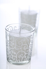 Christmas candles - studio shot