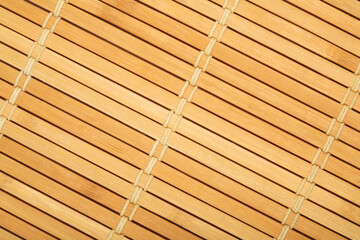 Wooden mat close-up - texture
