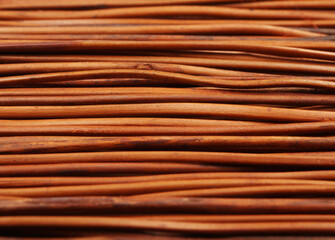 Wooden mat close-up - texture