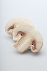 Close up of button mushrooms