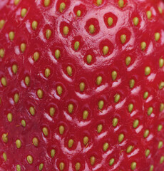 Strawbwrry on white background - close-up