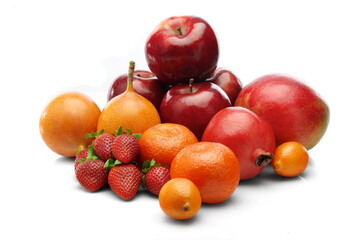 Fototapeta na wymiar Composition of citrus fruits