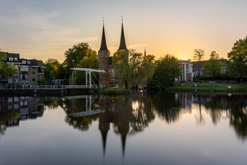 Fototapeta na wymiar Eastern Gate in Delft, Netherlands