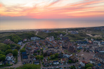 Sunset over Wijk aan Zee, Netherlands