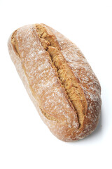 Bread on white backgorund - close-up