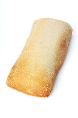 Bread on white backgorund - close-up