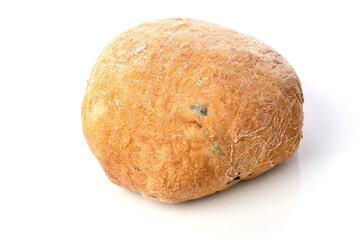 Bread on white backgorund - close-up