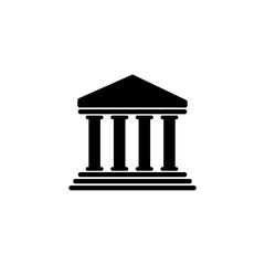 Obraz premium Bank icon vector. bank vector icon, museum, university