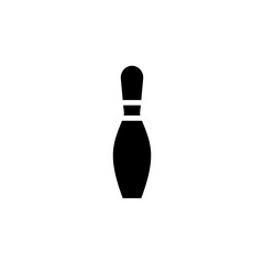 Bowling icon vector. bowling ball and pin icon. bowling pins