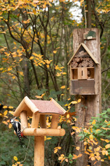 wooden bird house