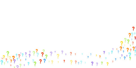 Question marks Quiz doubt survey faq public poll.