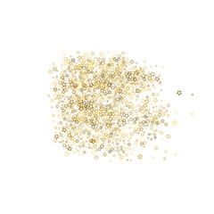 Glitter Stars. Luxury Confetti tiny Gold Christmas