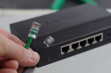 cat5, network, cable, wires, rj45, rj11, plug, telephone, comparison