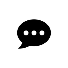 Fototapeta premium Chat icon vector. speech bubble icon. comment icon vector. message. contact us