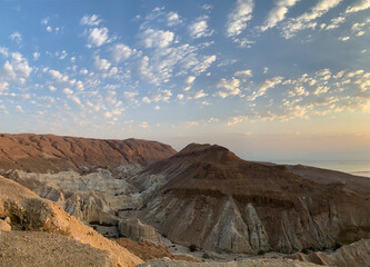Mountain view next to the Dead Sea
