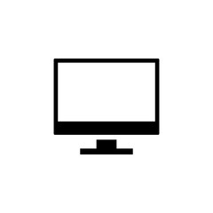 Computer icon vector. computer monitor icon vector.