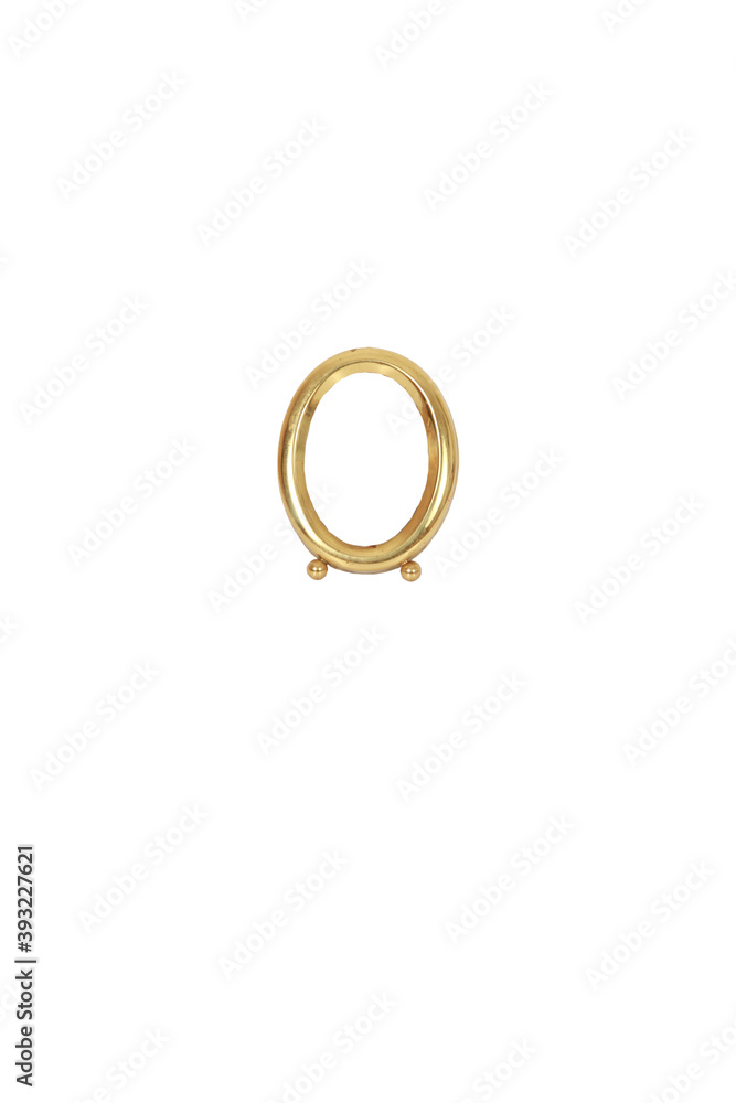 Poster empty picture frame with a copy space isolated on a white background