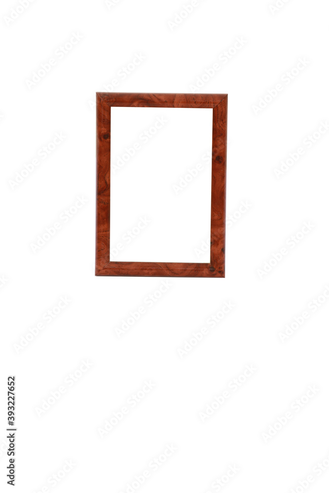 Poster empty picture frame with a copy space isolated on a white background