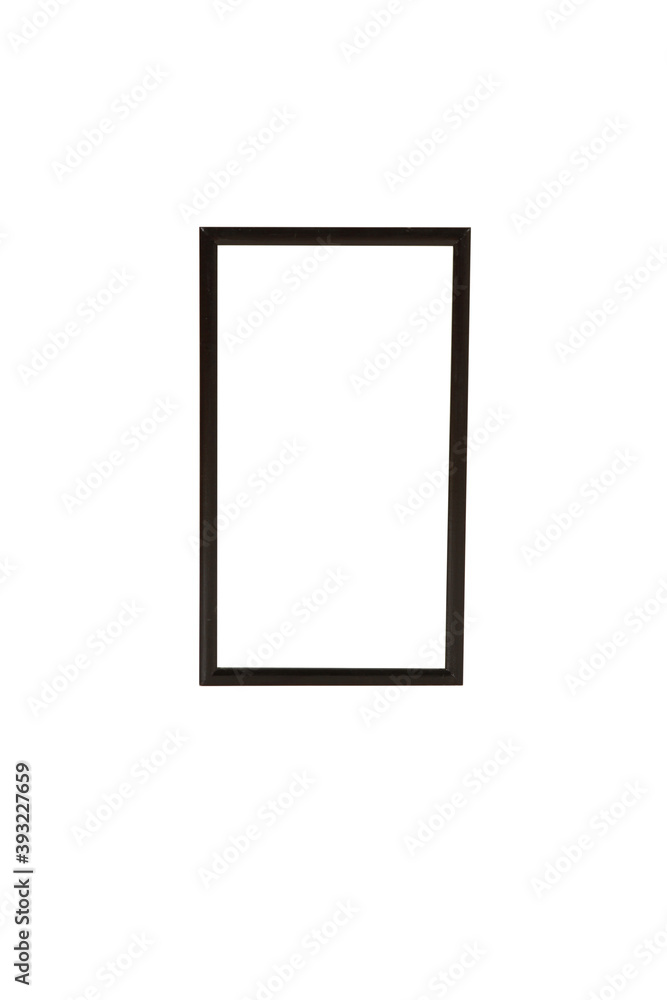 Poster vertical rectangular frame isolated on a white background
