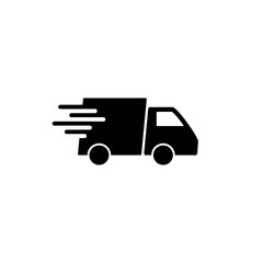 Fast shipping delivery truck icon vector. Delivery truck icon. fast delivery icon