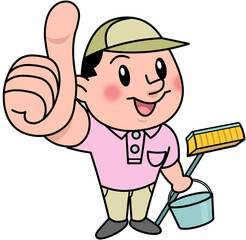 やる気のある清掃員