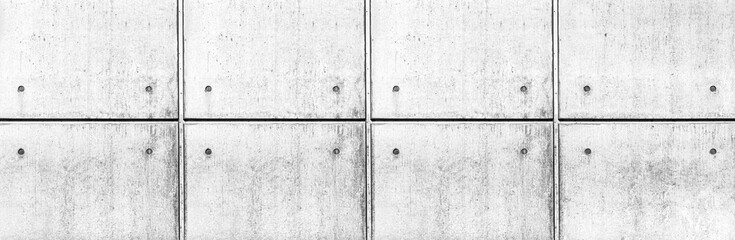 Panorama of High resolution seamless concrete wall background and texture