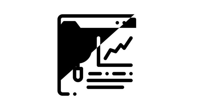 Data Scientist Worker Icon Animation Server And Web Site Research, Programmer And Data Scientist, Binary Code And Infographic