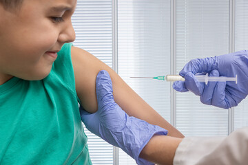 vaccinating a child