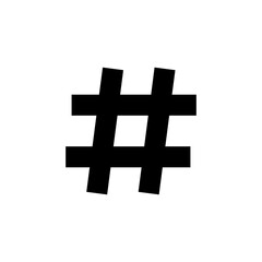 Hashtag icon vector. hashtag symbol