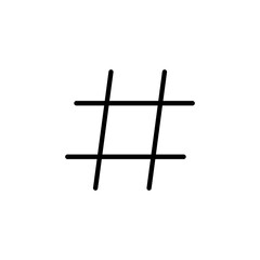 Hashtag icon vector. hashtag symbol