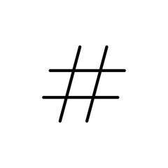 Hashtag icon vector. hashtag symbol