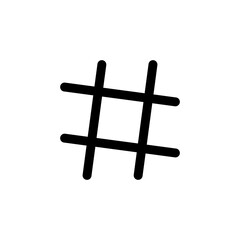 Hashtag icon vector. hashtag symbol