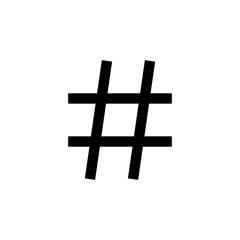 Obraz premium Hashtag icon vector. hashtag symbol
